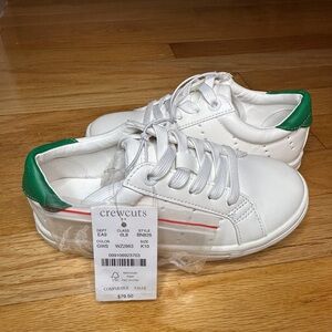 Crewcuts Kids Sneakers in White and Green